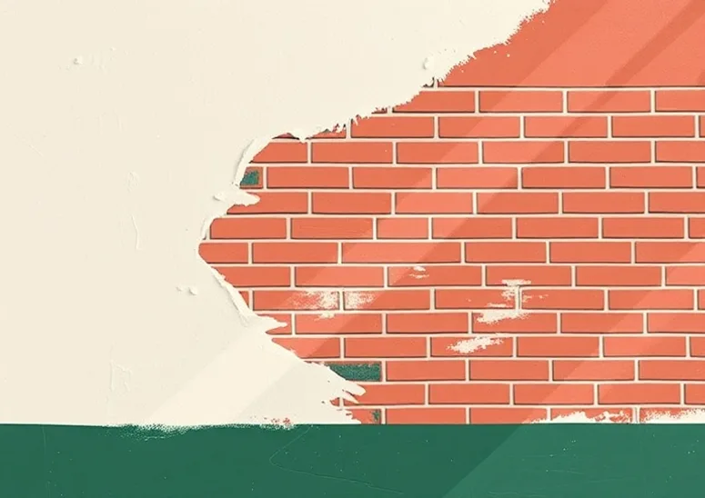 Application d'un enduit décoratif à la lisseuse sur un mur